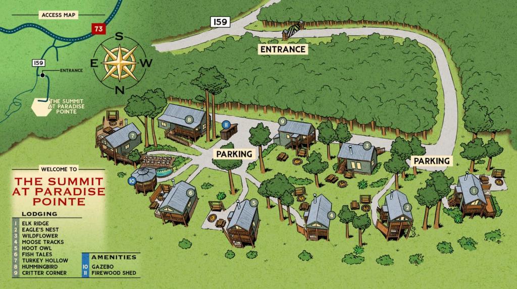 Hummingbird Cabin with a private hot tub