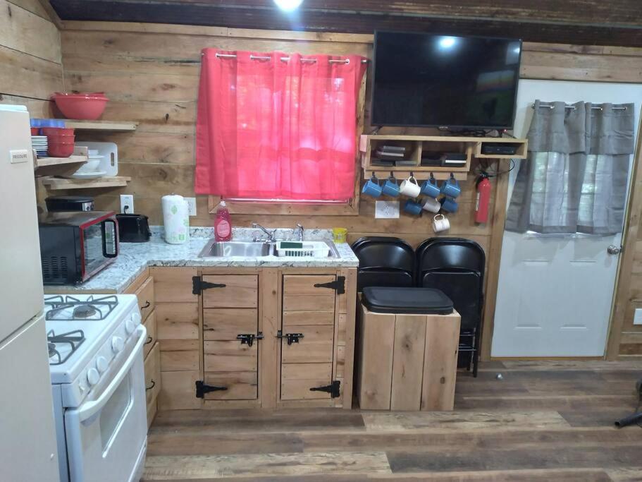 Cabin with a tree house on a buffalo farm . - Image 4