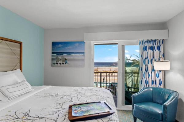 Ocean Sands Beach Boutique Inn-1 Acre Private Beach-St Augustine Historic-2 Miles-Shuttle with Downtown Tour-HEATED Salt Water Pool until 420AM-Popcorn-Cookies-New 4k USD Black Beds- 69 Item Breakfast-Eggs-Bacon-Starbucks- Free Laundry- #904-799-SAND - Image 4