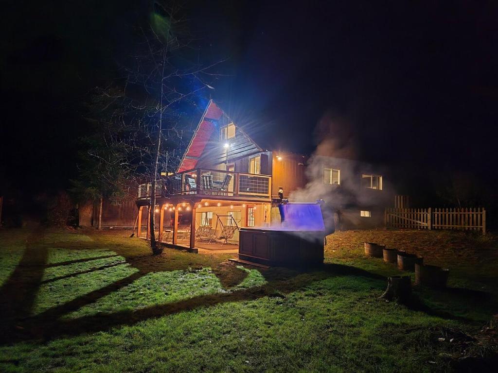 Chalet at the base of Schweitzer Mountain