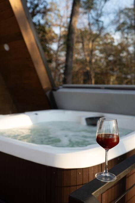 Newly Built, Mid-Lakeside A-Frame with Hot Tub and Steam Shower