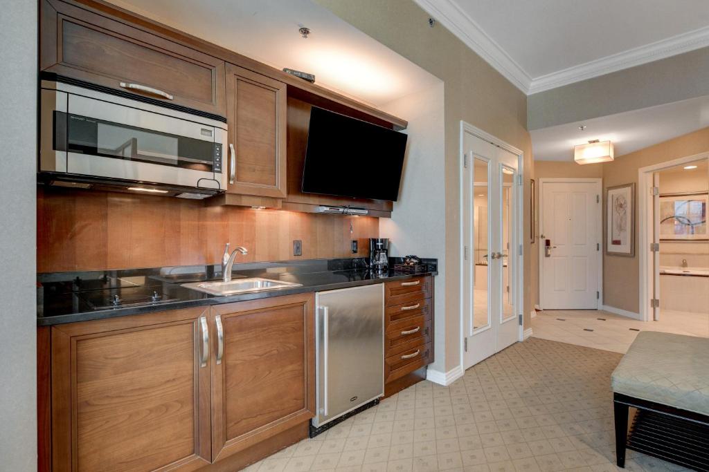 Solstice Studio at MGM Signature Tower 3 BALCONY STRIP VIEW F1 TRACK VIEW - Image 6