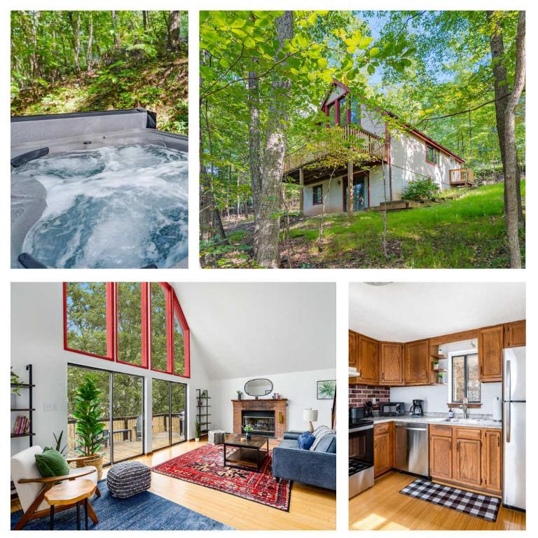 Modern Chalet w Hot Tub, Large Deck, Grill & WiFi